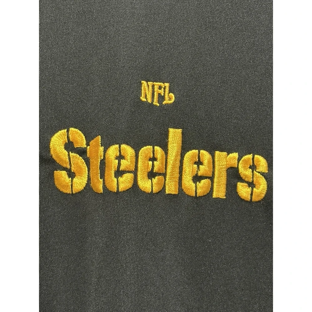 NFL Pittsburgh Steelers Black Long Sleeve Shirt with Embroidered Logos
